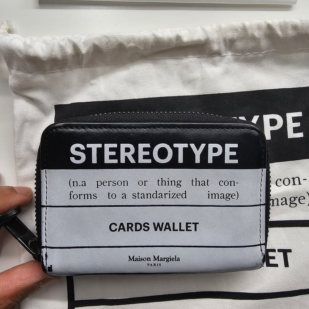 Maison Martin Margiela "Stereotype" Black and White Cards Wallet